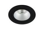 LETA 1 Black IP20 kruhové stropní bodové svítidlo černé, stříbrný střed EDO777344 Edo Solutions