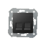 Kryt pro zásuvky 2x RJ45 grafit Simon 82