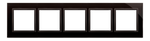 Kontakt Simon 54 Premium Stuhlá Láva - sklo Rámeček 5-násobný Nature DRN5/73