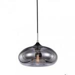 Valio E27 60W černá, tmavé sklo závěsná lampa MDM2093/1 A