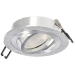 CERI 1 OV Silver zapuštěné stropní bodové svítidlo IP20 kruhové leštěné stříbrné EDO777140 Edo Solutions