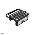LED SOLAR reflektor SOLEN 5W 500LM 4000K IP65 černý PIR senzor Bemko