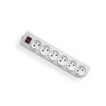 Přenosná zásuvka 6-násobná s uzemněními vypínačem Elgotech