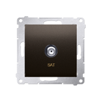 Kontakt Simon 54 Premium Hnědá, matný Anténní zásuvka SAT jednonásobná (modul) DASF1.01/46