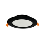 Vestavné downlight LED svítidlo ALEXIS 9W 780lm IP20 CCT kulaté černé | HOROZ