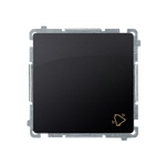 Tlačítko zvonek (modul), 10AX, 250V~, šroubové koncovky grafit matný Kontakt Simon Basic BMD1.01/28