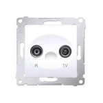 Kontakt Simon 54 Premium Bílý Anténní zásuvka R-TV koncová oddělená (modul), DAK.01/11