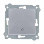 Světelné tlačítko / Jednoduché tlačítko Stříbrný 205/10E EXEN