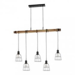 Závěsná lampa Ponte E27 60W černá PND-4290-5-L