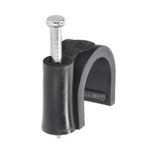 Držák kabelu FLOP fi12 černý balík 100ks H.7009C Pawbol