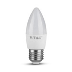 Žárovka E27 4,5W teplá svíčka 3000K 470lm V-TAC