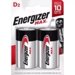 Alkalická baterie D MAX Energizer LR20 1,5V (blistr 2ks)
