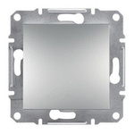 Křížový vypínač bez rámečku, hliník Schneider Electric Asfora EPH0500161