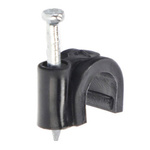 Držák kabelu FLOP fi7 černý balík 100ks H.7005C Pawbol