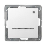 Vypínač křížový s podsvícením, bílý, ŁP-4YS/m/00, Ospel Impresja