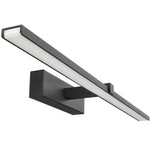 Nástěnné svítidlo nad zrcadlo ROA LED 60 Sand Black, 4000K, IP44, černá, 60cm EDO777246 Edo Solutions