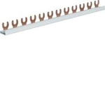 Hřebenová přípojnice 1P, 10mm²/12mod. k propojení 12ks 1pól. jističů KDN163A HAGER