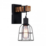 Nástěnná lampa Ponte E27 60W černá WL-4290-1-L