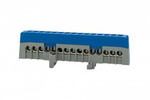Ochranný pásek 15-mod. ZPI 15x16mm2 IP20 modrá F-electro
