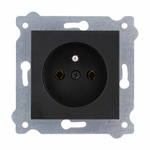 Zemnicí zásuvka (typ E) Černá metalíza 241/14E EXEN