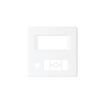 Kryt radia s displejem, bílý Kontakt Simon 82 Detail 82058-30