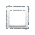 Adaptér (průchodky) pro standartní příslušenství 45 × 45 mm bílý Kontakt Simon Basic BMA45/11
