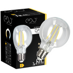 Dekorativní žárovka DARI LED Filament, 7W, E27, 3000K, 806lm, 230V, CLEAR G80, EDO777631 EDO Solutions