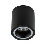 Stropní bodové svítidlo HALIS OV Black GU10 s kruhovým černým, bílým prstencem EDO777331 Edo Solutions
