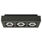 OSMIN 3 Black IP20 square triple matt black EDO777426 Povrchové pohyblivé stropní svítidlo Edo Solutions