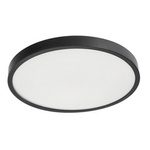Plafond PERETI 24W černý kroužek 35cm, 3000K teplá barva, 2400lm, IP44, 220-240V EDO777616 EDO Solutions