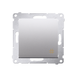 Kontakt Simon 54 Premium Stříbrná Vypínač křížový (modul) rychlospojka, DW7.01/43
