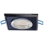 Zapuštěné stropní bodové svítidlo CRYSTAL Black IP20 čtvercové sklo černé (v náhradním obalu) OPK-ZST-EDO777131 EDO Solutions
