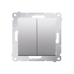 Kontakt Simon 54 Premium Stříbrná Přepínač sériový (modul) rychlospojka, DW5.01/43