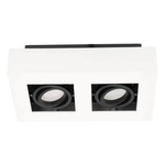 OSMIN 2 White IP20 čtvercové dvojité bílo-černé matné stropní svítidlo EDO777145 Edo Solutions