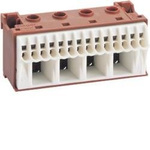 QuickConnect bezšroubový blok fázový, hnědý, 18 svorek, 4x25+14x4mm², šíře 75mm KN18P HAGER