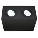 Bodové stropní svítidlo 2 Black 2xGU10 hranaté černé