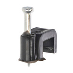 Držák kabelu FLOP YDYp2x2,5 8/6 černý balík 100ks H.7013C Pawbol