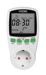 Elektronický časovač s LCD displejem bílý DT-1(GS) Orno