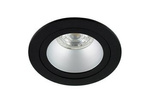 LETA 1 Black IP20 kruhové stropní bodové svítidlo černé, stříbrný střed EDO777344 Edo Solutions