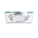 Ozdobný zápustný prsten Morta AR111/ES111 L-SR prsten očko Čtverec stříbrné Kanlux 27962