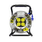Prodlužovací kabel HEAVY LINE; 4x2p+Z; IP44; 16A; H07BQ-F; 3x2,5; 30m; MODRÝ