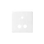 Kryt zásuvky Mini jack + 2 RCA, bílý Kontakt Simon 82 8201092-030