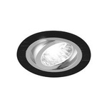 Stropní zápustné svítidlo Alum C kulatá černá chrom Struhm 03589