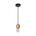 Závěsné svítidlo Pino 1xE27 Max.60W Mořená borovice/černá