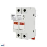 2 pojistkové spodky pro 10x38 1000V DC pojistkových vložek MAX. 32A S INDIKÁTOREM SCHELINGER