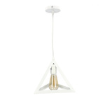 HAREN White TR E27 matná bílá závěsná lampa EDO777179 Edo Solutions