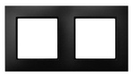 Rámeček dvojnásobný černý kov Ospel Aria R-2U/33