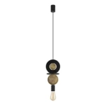 DROPS WOOD E27 závěsná lampa zlatá/černá Nowodvorski 11177