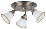 Stropní svítidlo GRANDO hnědé, bílé 3x E14 R50 40W IP20 Rabalux