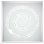 Lampa sufitowa plafon plafoniera Ring biały mleczny kwadrat wzór okrągły Candellux 10-60662